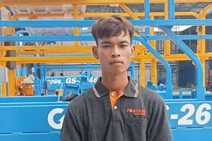 พนักงานทำความสะอาดชาย